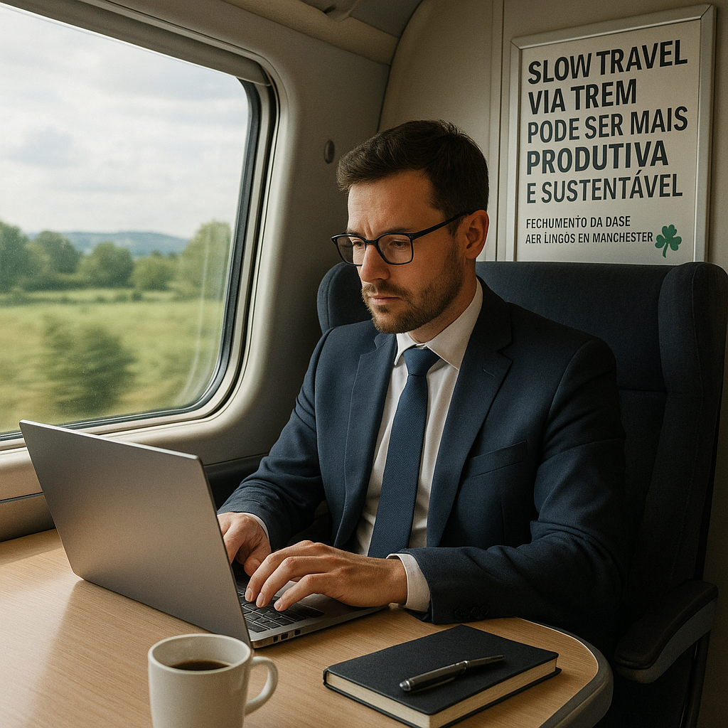 Slow Travel Corporativo: Quando o Trem Supera a Ponte Aérea em Produtividade e Sustentabilidade